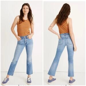 Madewell Cali Demi Boot Button Fly Jeans Size‎ 24